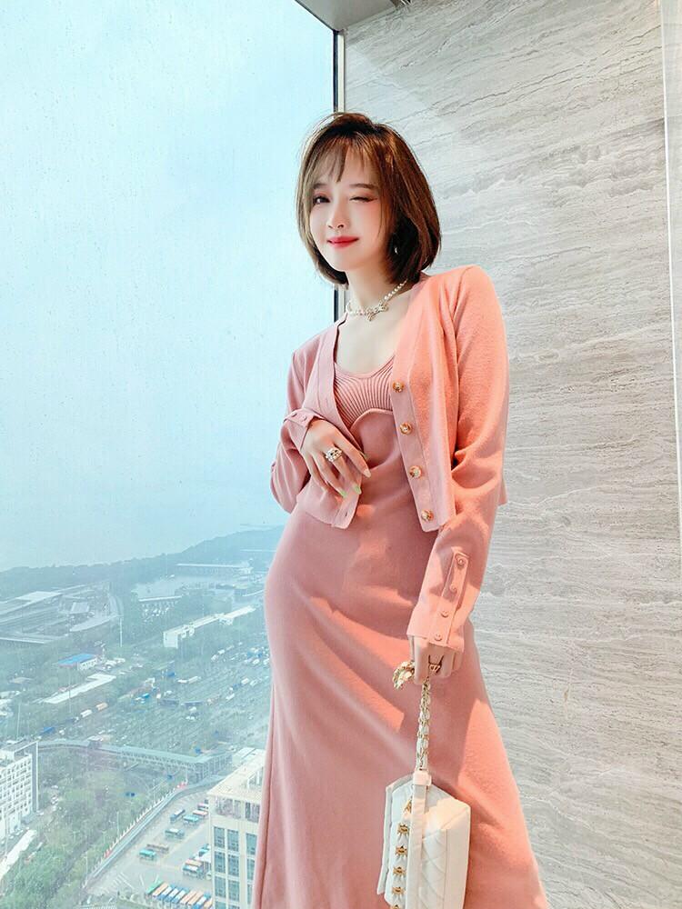 Top kiểu đầm nữ đẹp mới nhất 2022 phối áo hai dây cực kỳ xinh xắn đáng yêu