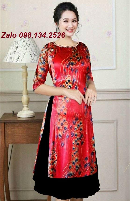 Top 10 áo dài cách tân lụa in 3D rất đẹp, kiểu mốt thời trang nhất năm 2021-2022