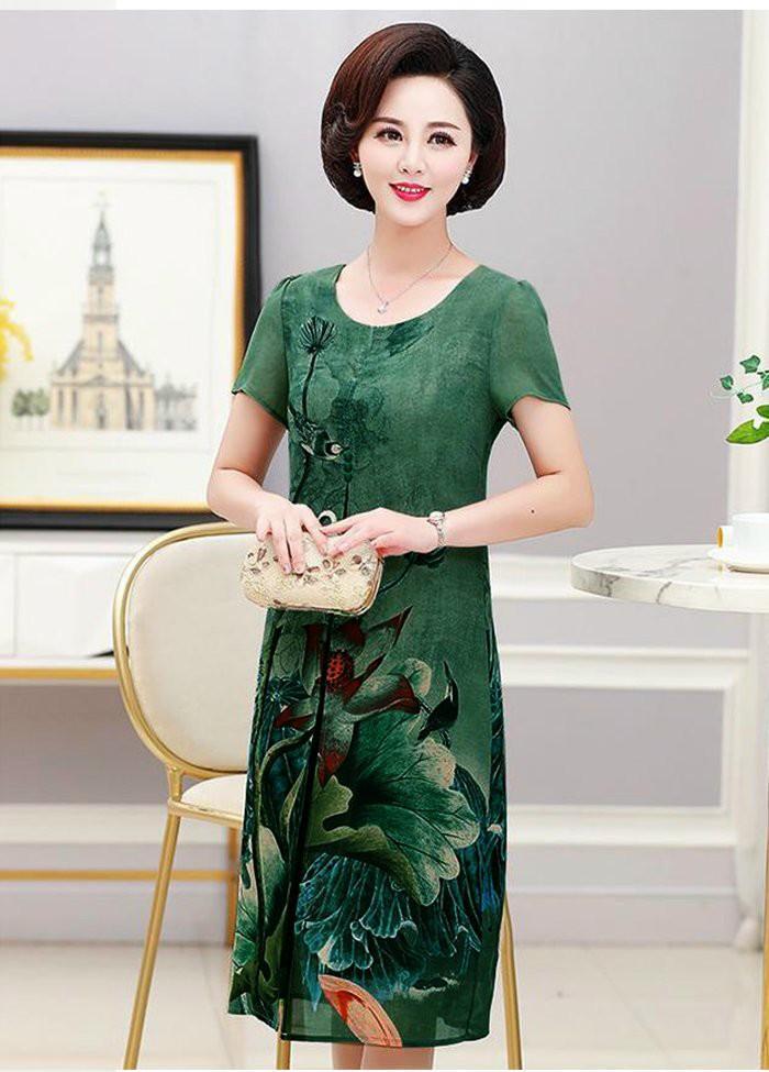Áo đầm tuổi  trung niên  đẹp, sang trong dự tiệc giá  phải chăng   các Q  7, 6,3,1, Gò Vấp Tphcm