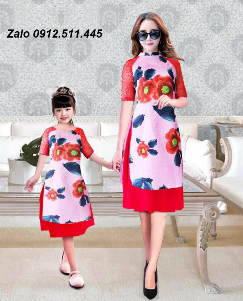 Top 5 mẫu áo dài cách tân mẹ và bé mới nhất 2021