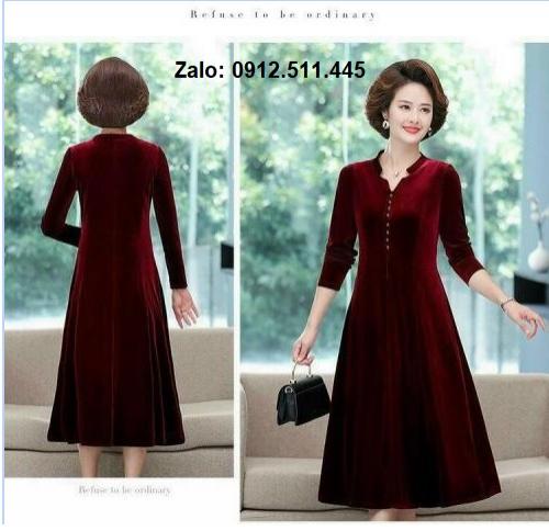 Những mẫu đầm váy sang trọng mặc tết dành cho quý cô độ tuổi trung niên
