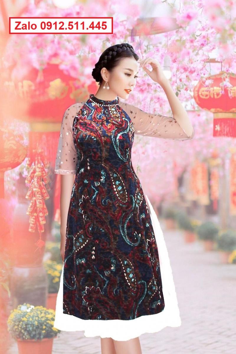 Bộ sưu tập mẫu áo dài cách tân hiện đại sang trọng dịp tết 2021 