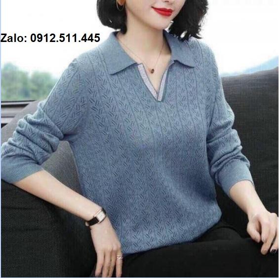 Bộ sưu tập áo len đẹp, áo khoác len kiểu cho quý cô trung niên thời thượng, đẳng cấp