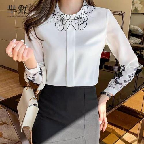 Áo sơ mi nữ đẹp form rộng kiểu thời trang dễ thương cao cấp, tay lỡ 2021