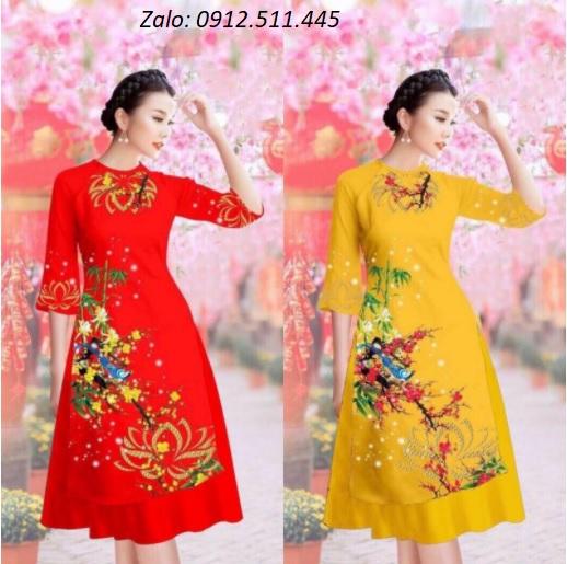 Áo Dài Cách Tân trung niên tuổi U40, U50,U60 đẹp, cao cấp, sang trọng mặc tết 2020 Cho Người Mập