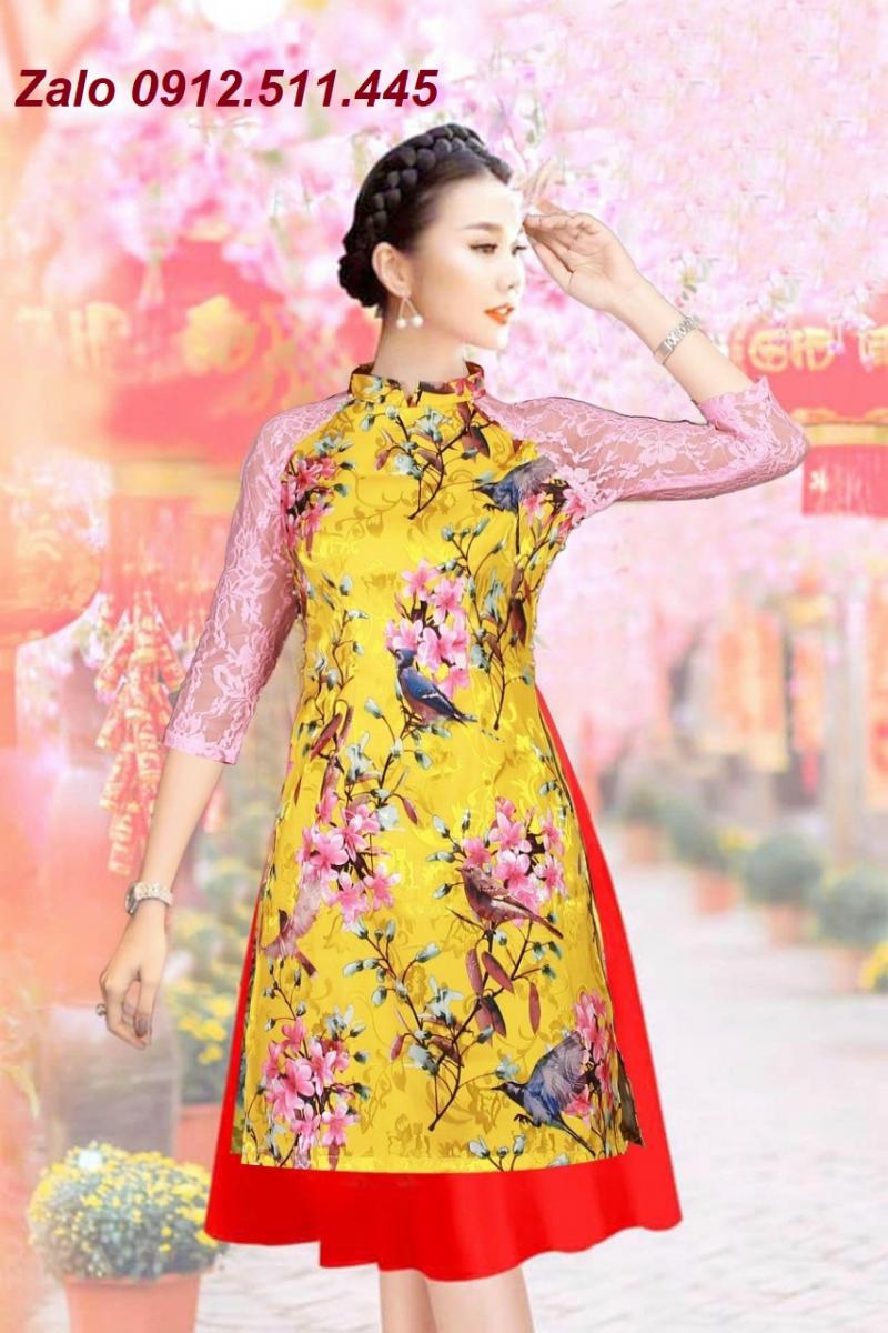 Top áo dài cách tân họa tiết ngày tết sinh động cho cô nàng duyên dáng được yêu thích nhất
