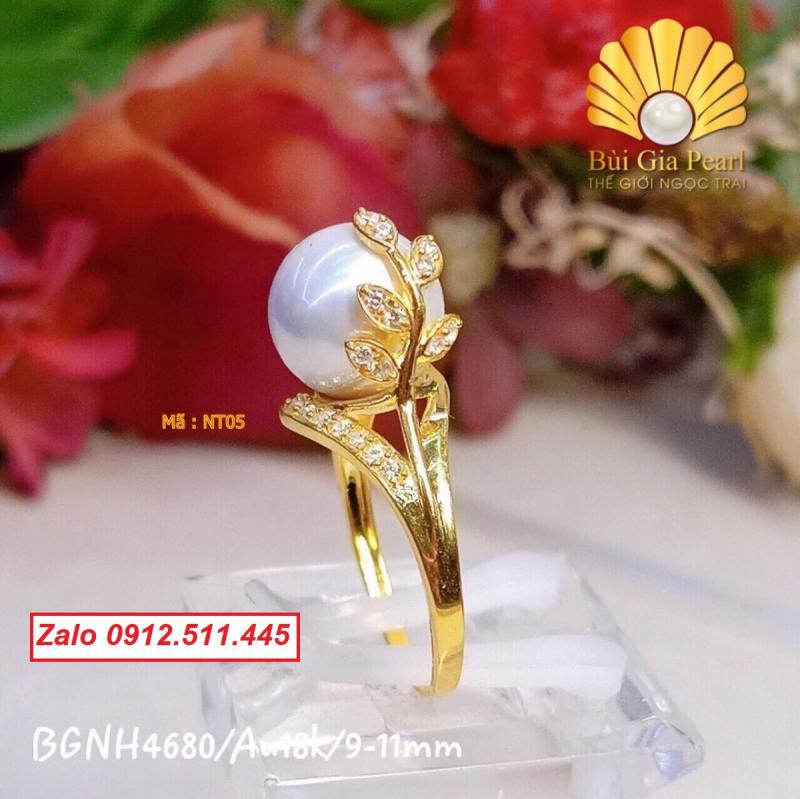 Top 5 mẫu nhẫn ngọc trai thiên nhiên chế tác vàng, bạc