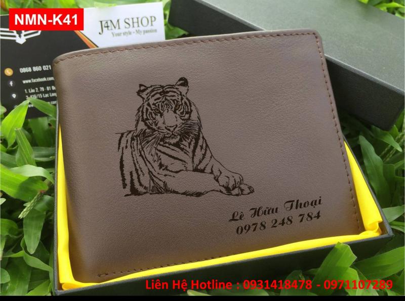 Ví nam da bò thật khắc tên, hình 12 con giáp