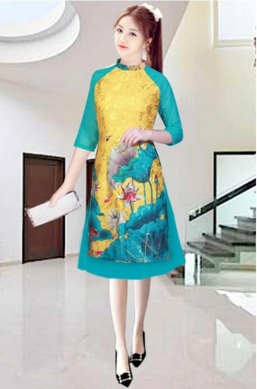 Bộ sưu tập áo dài cách tân gấm cao cấp mới nhất