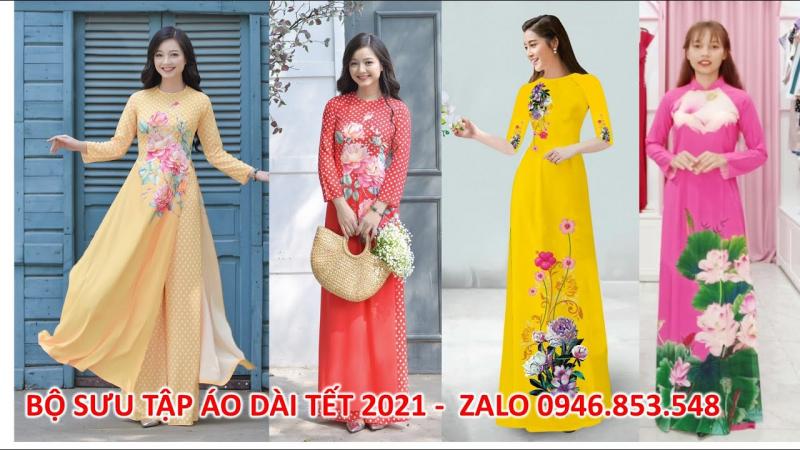 13 mẫu áo dài truyền thống Việt Nam mặc tết 2021 siêu đẹp duyên dáng đáng yêu tphcm, Hà Nội