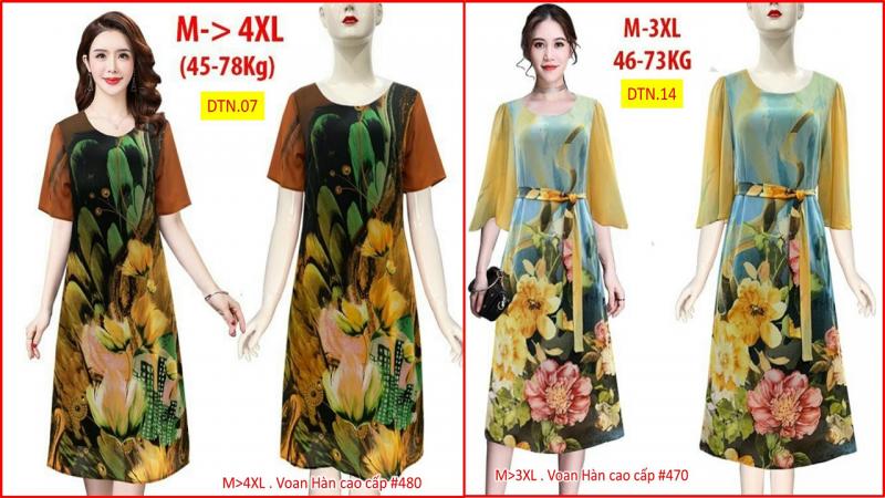 Đầm Suông Trung Niên cao cấp, sang trọng u40, u50, u60 - Những mẫu đầm suông trung niên 2023