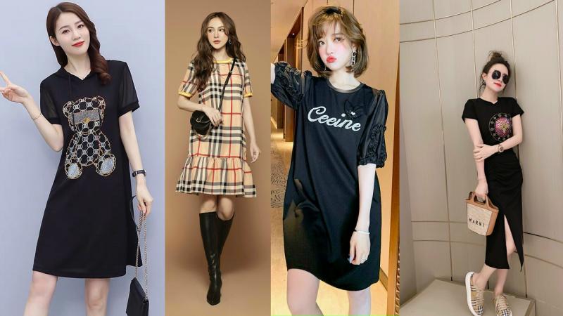Đầm thun body suông, thun lạnh đẹp cao cấp kiểu mới 2022 tphcm, Cần thơ