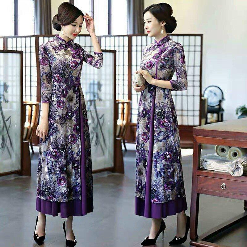 Top 10 Mẫu đầm trung niên cao cấp đang là hot trends thời trang trung niên 2021-2022