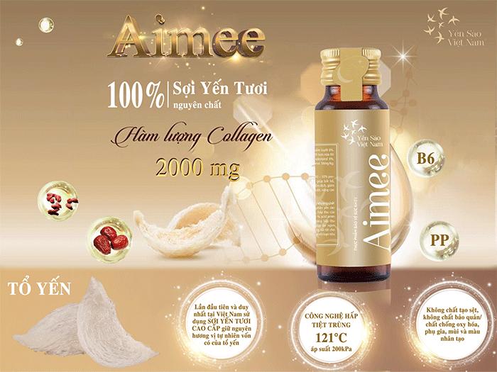 Nước yến collagen aimee của nước nào? có tốt không?  bán ở đâu?