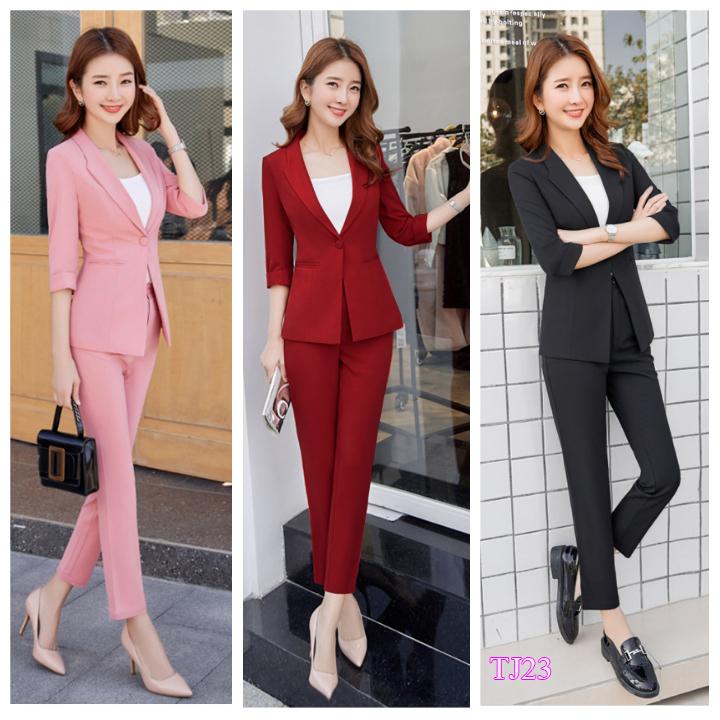 Bộ sưu tập vest công sở nữ duyên dáng, thanh lịch thiết kế mới nhất 2021