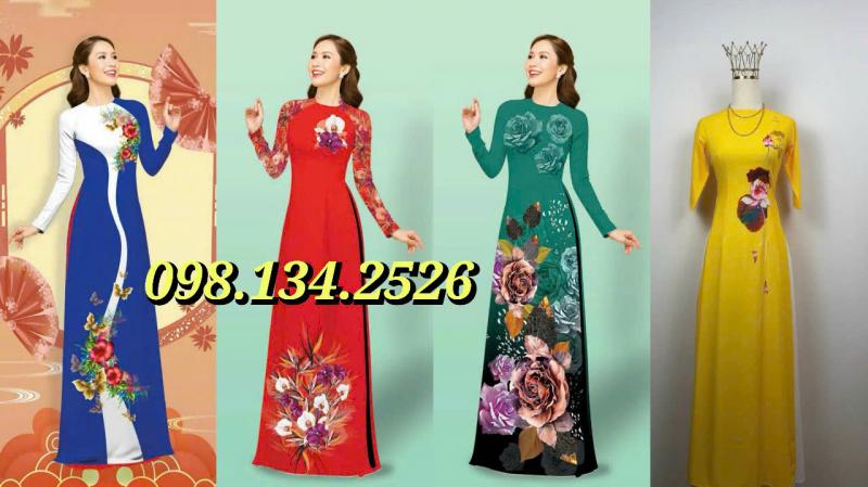 Áo dài truyền thống nữ may sẵn cao cấp mới nhất tphcm, Hà Nội