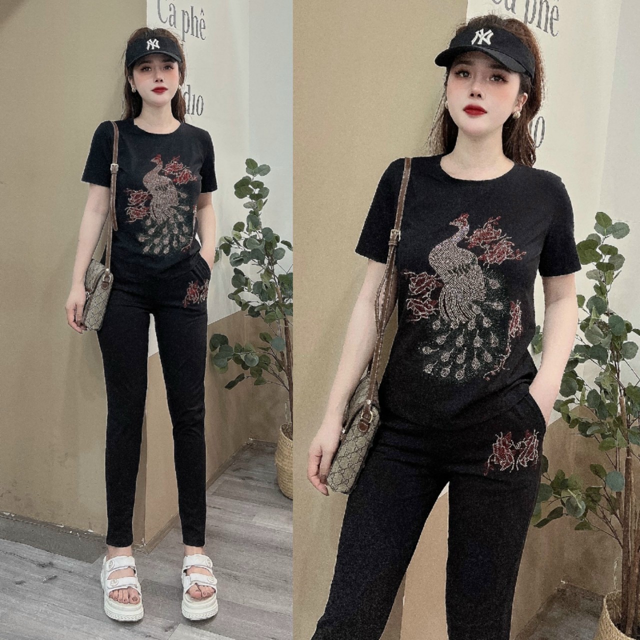 SET BỘ THỜI TRANG CƯỜM ĐÁ HÌNH CÔNG SANG CHẢNH- BTN016