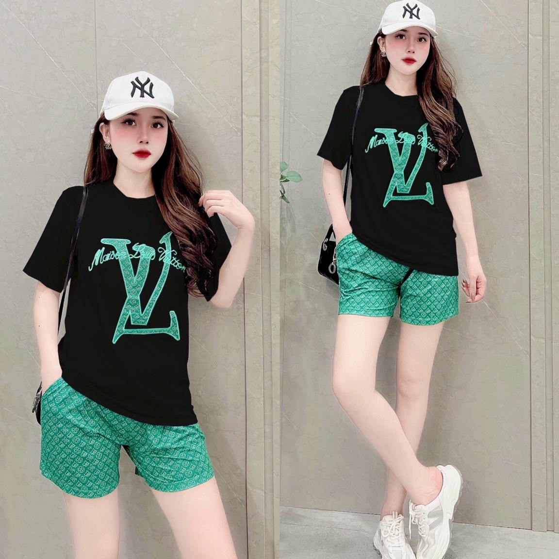 SET BỘ FOM RỘNG HỌA TIẾT LV THÊU SANG TRỌNG-BTN463