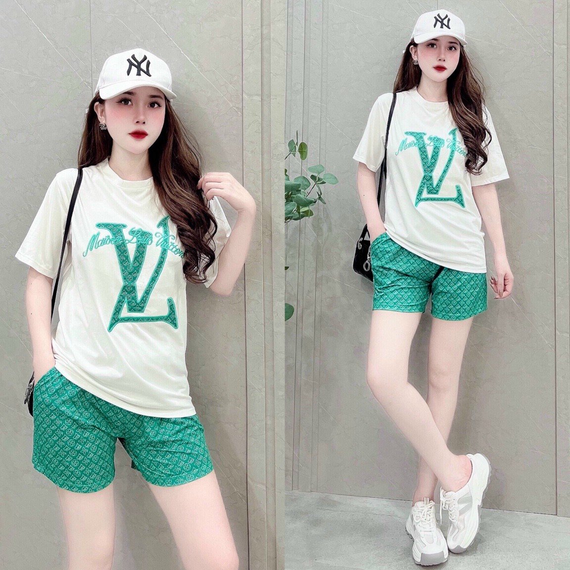 SET BỘ FOM RỘNG HỌA TIẾT LV THÊU SANG TRỌNG-BTN463