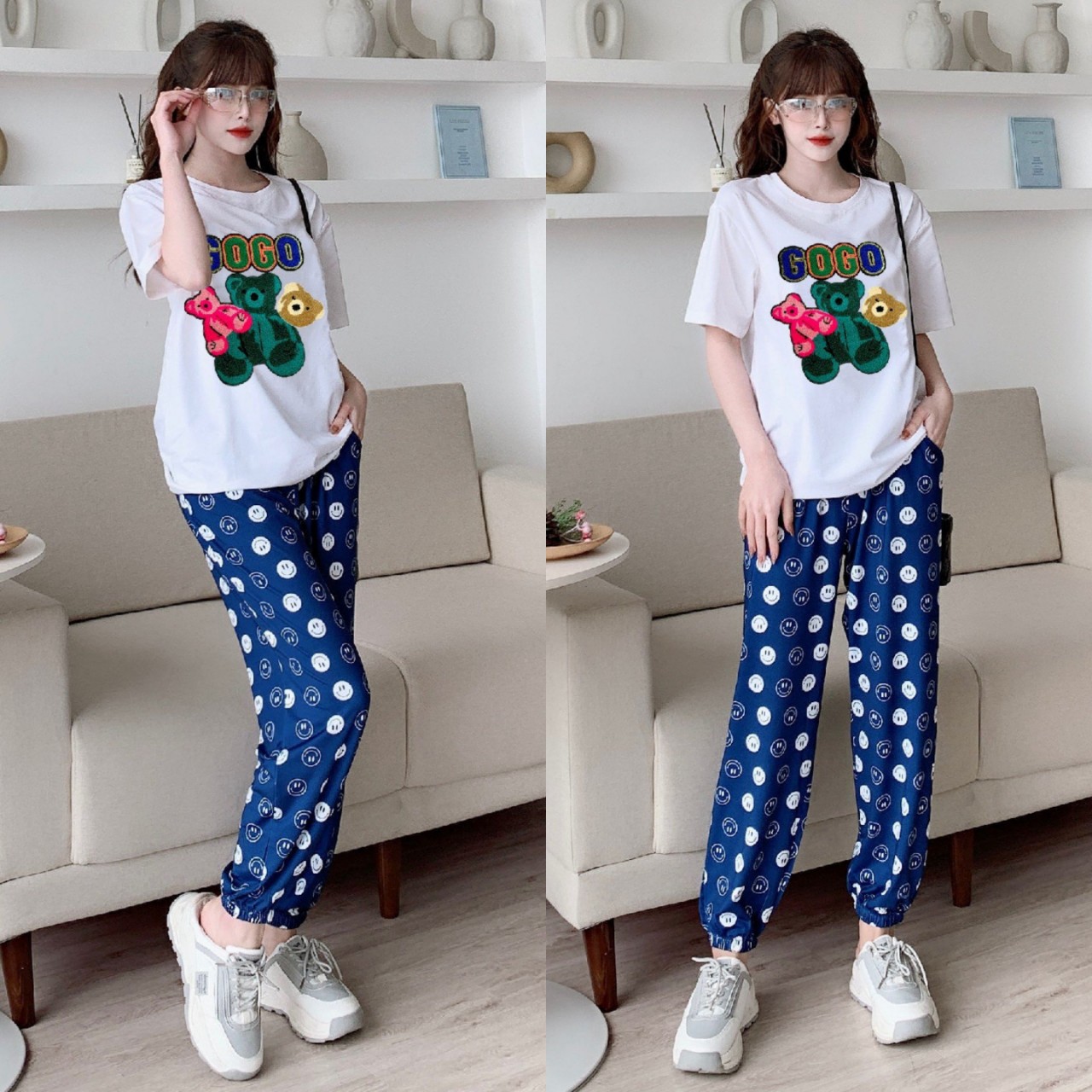 BỘ DÀI THIẾT KẾ FROM RỘNG PHỐI HOẠ TIẾT XINH XẮN TRẺ TRUNG