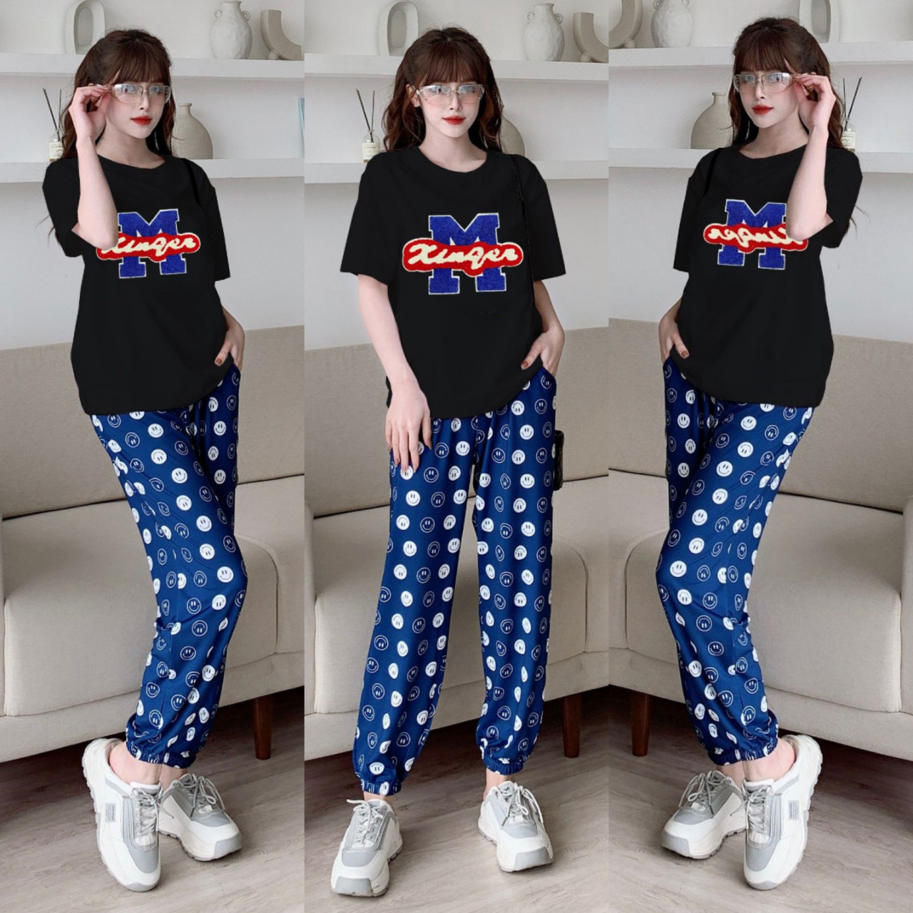 BỘ DÀI THIẾT KẾ FROM RỘNG M THÊU  LOGO QUẢNG CHÂU