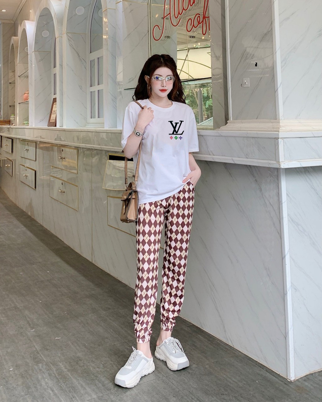 BỘ DÀI THIẾT KẾ PHỐI HOẠ TIẾT LV THÊU CAO CẤP
