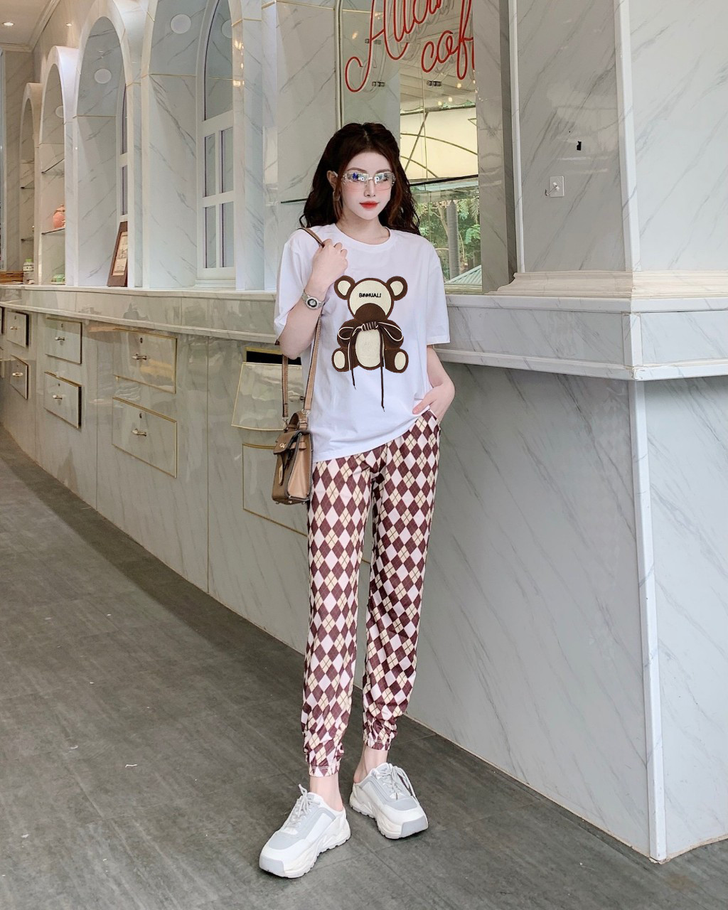 BỘ DÀI  THIẾT KẾ FROM RỘNG GẤU THÊU CAO CẤP
