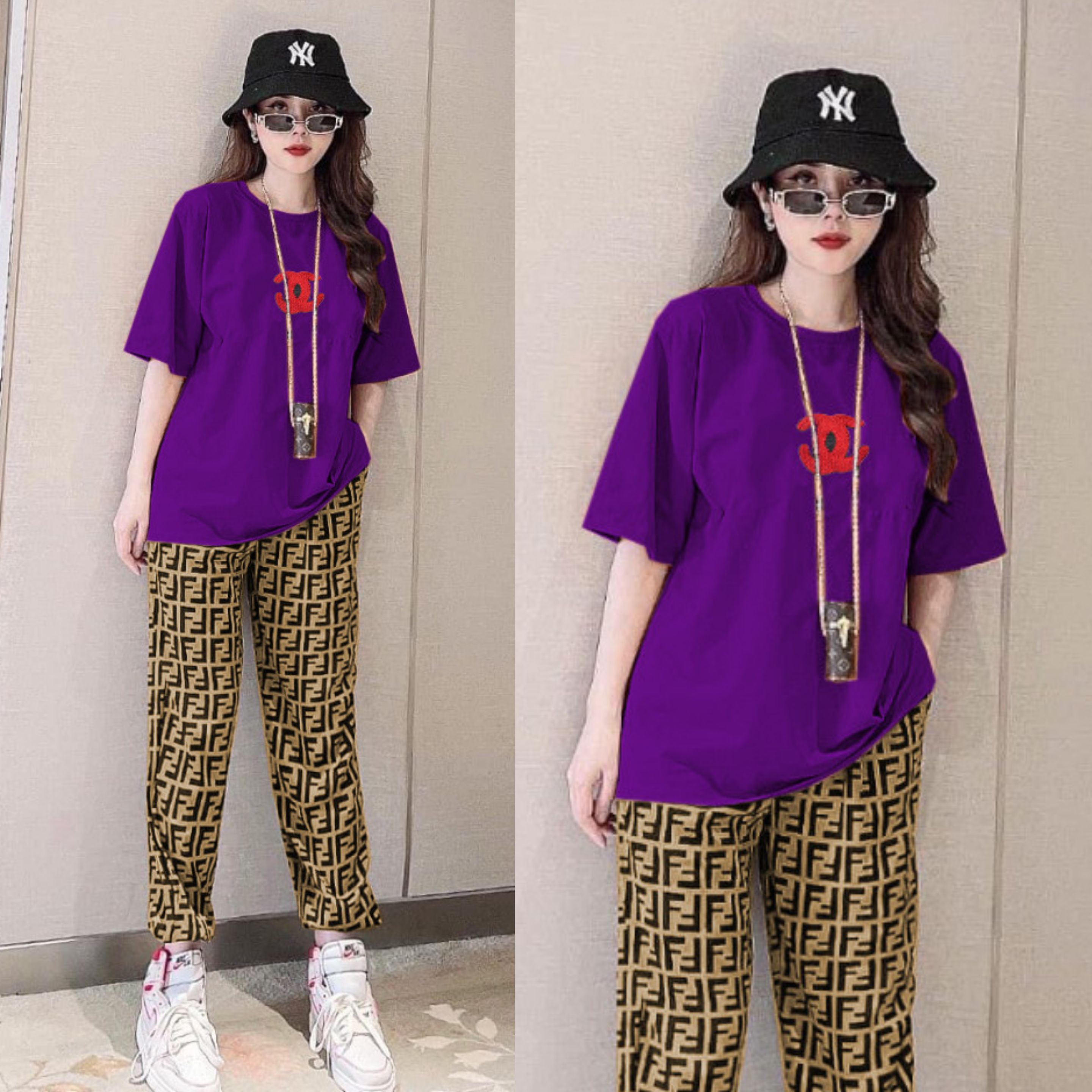 BỘ DÀI THIẾT KẾ FROM RỘNG LOGO THÊU XINH XẮN DỄ THƯƠNG