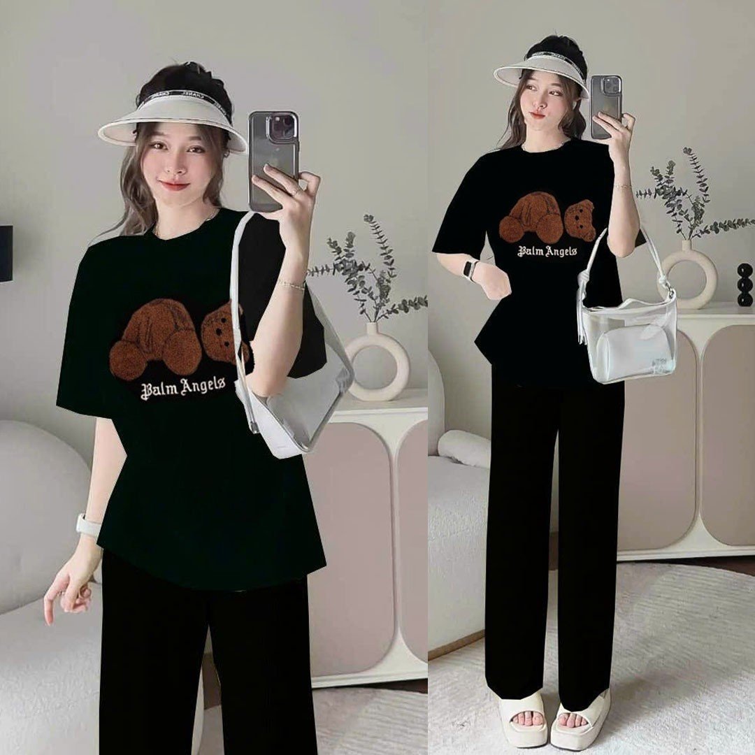 BỘ DÀI ỐNG RỘNG LOGO THÊU CAO CẤP SIÊU HOT
