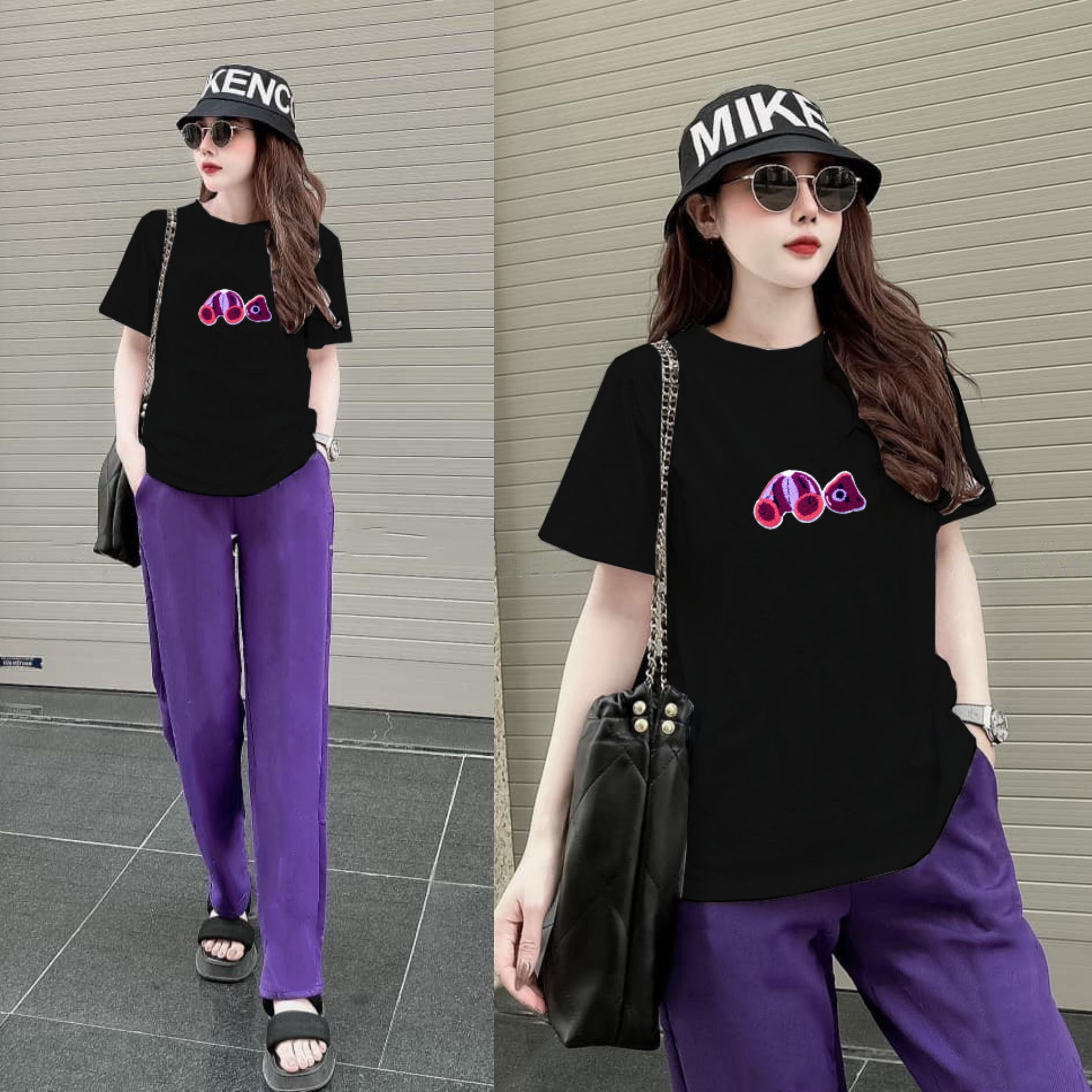 BỘ DÀI FROM RỘNG ỐNG SUÔNG LOGO THÊU CỰC ĐẸP