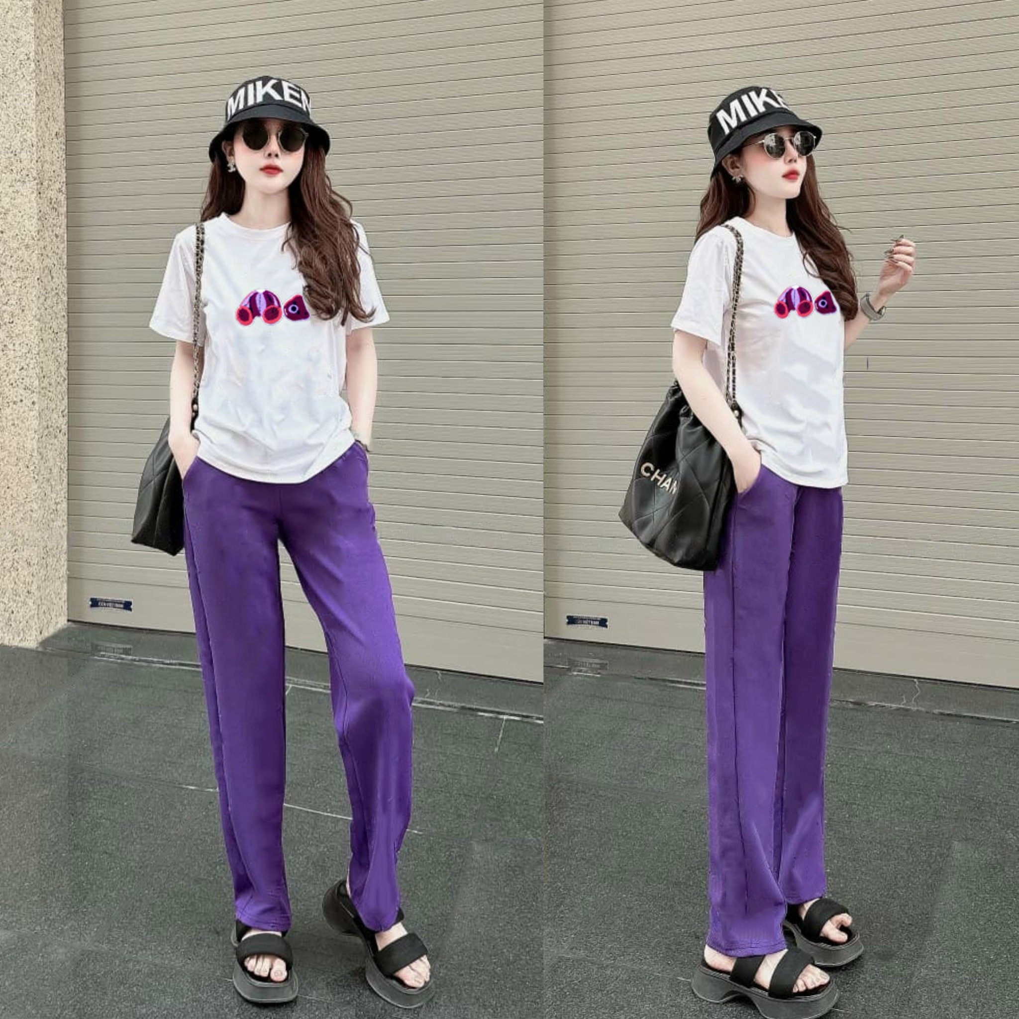 BỘ DÀI FROM RỘNG ỐNG SUÔNG LOGO THÊU CỰC ĐẸP