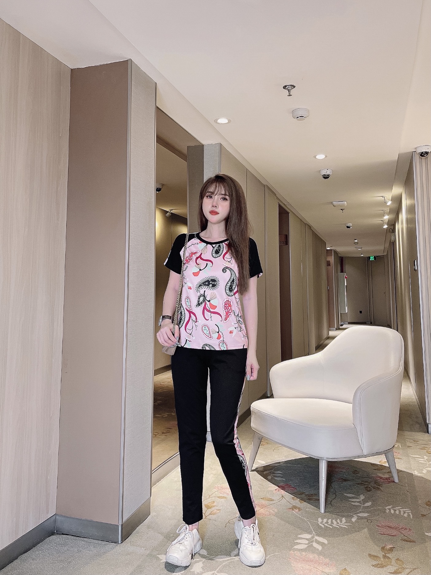 BỘ DÀI FORM CHUẨN THIẾT KẾ HỌA TIẾT XINH XẮN CAO CẤP