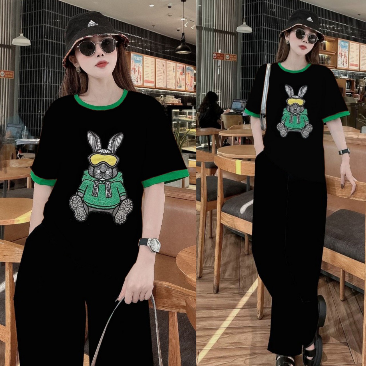 BỘ DÀI FROM RỘNG LOGO THÊU SIÊU ĐẸP CAO CẤP