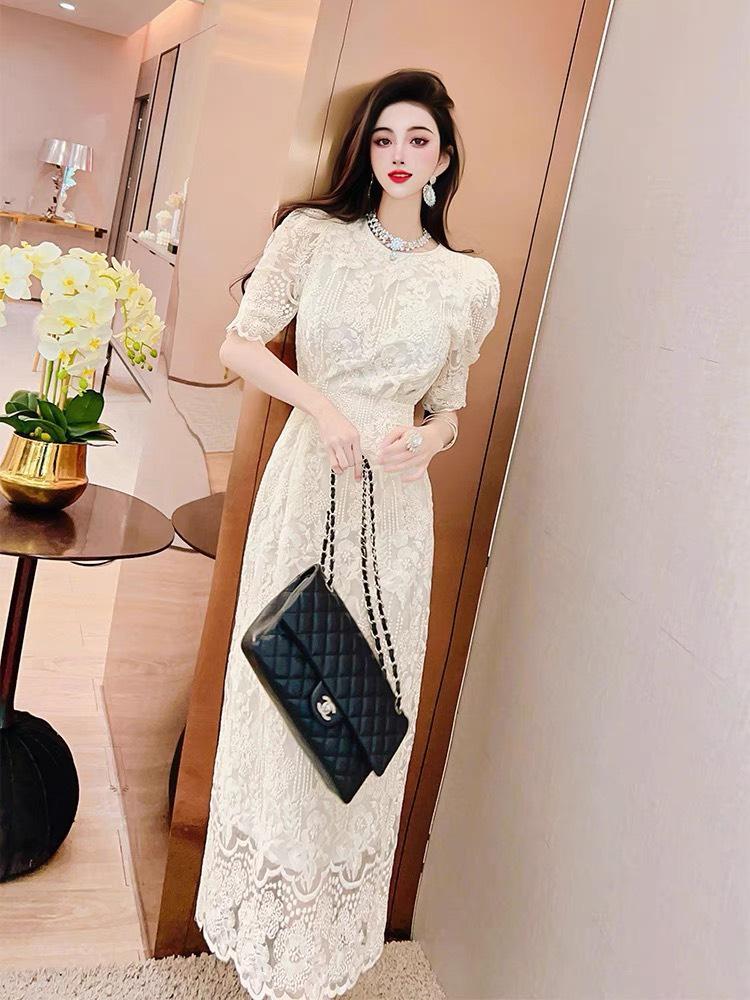 ĐẦM REN THÊU CAO CẤP D26